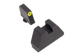 AmeriGlo Optic Compatible 3XL Sight Set for Glock Green/Yellow Front and Black Rear feature a suppressor height